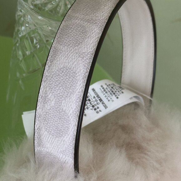 COACH SHEARLING  EARMUFFS:NWT  OFF WHITE  CCL09 main image 12